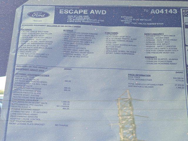 new 2026 Ford Escape car, priced at $38,865