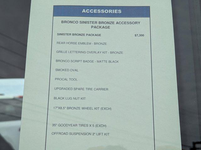 new 2025 Ford Bronco car, priced at $47,355