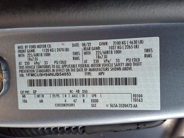 used 2022 Ford Escape car, priced at $23,995