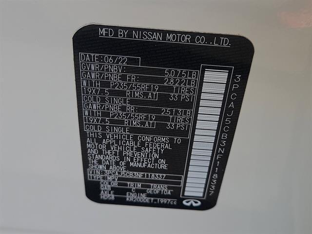 used 2022 INFINITI QX50 car, priced at $31,281