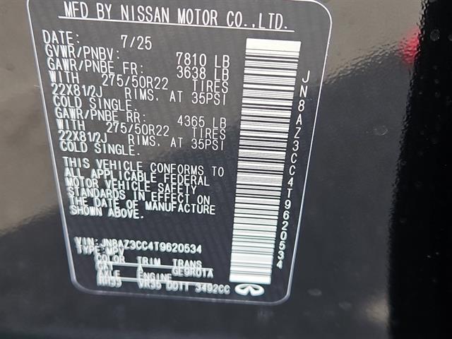 new 2026 INFINITI QX80 car, priced at $109,274