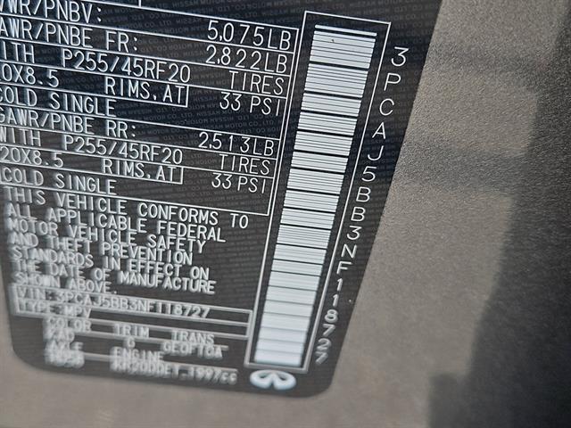 used 2022 INFINITI QX50 car, priced at $26,637