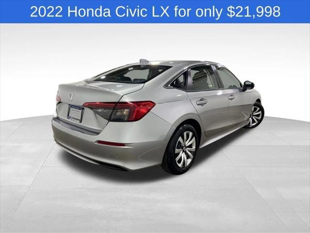 used 2022 Honda Civic car, priced at $21,498