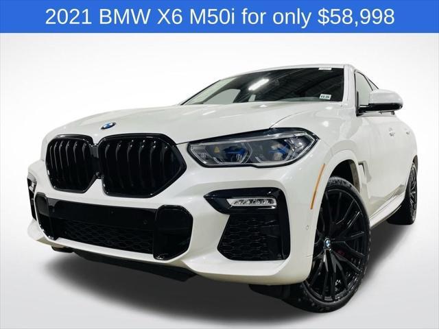 used 2021 BMW X6 car, priced at $57,495