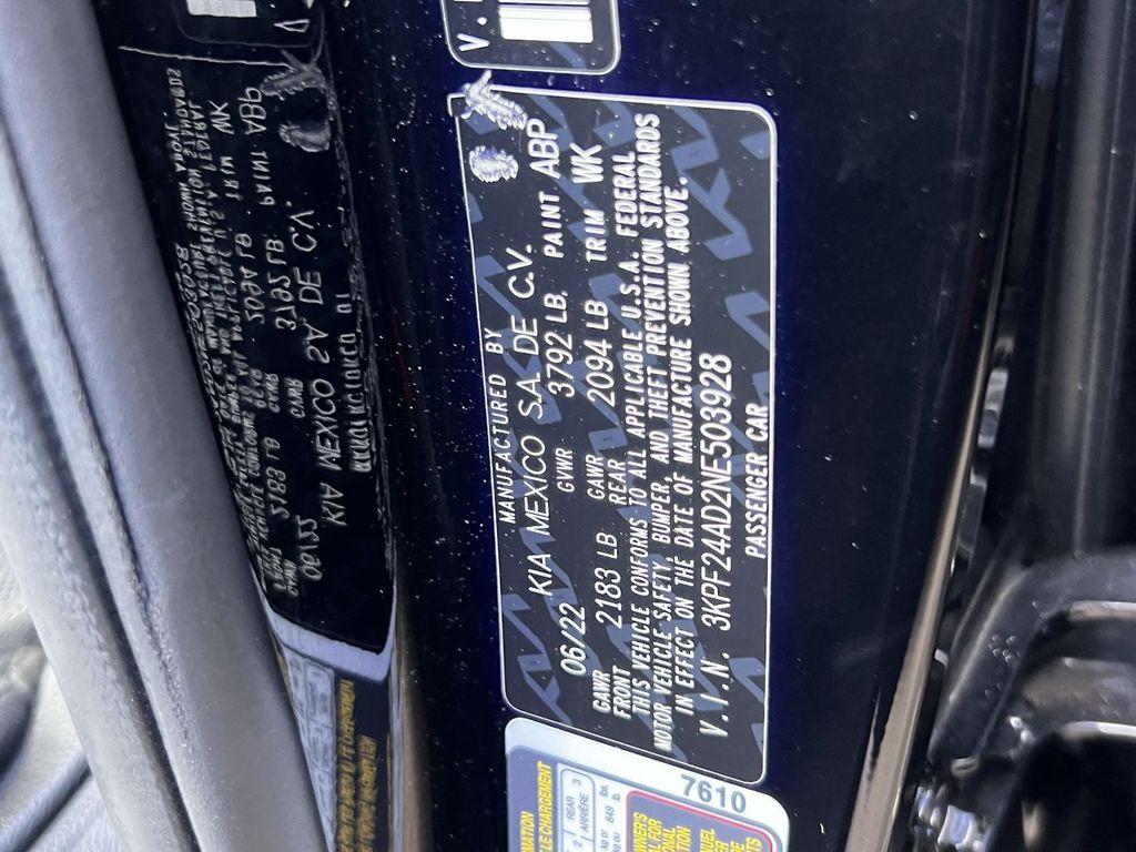 used 2022 Kia Forte car, priced at $15,995