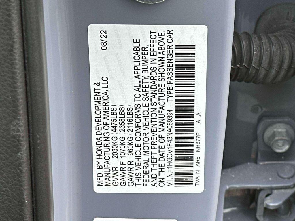 used 2022 Honda Accord car, priced at $24,995