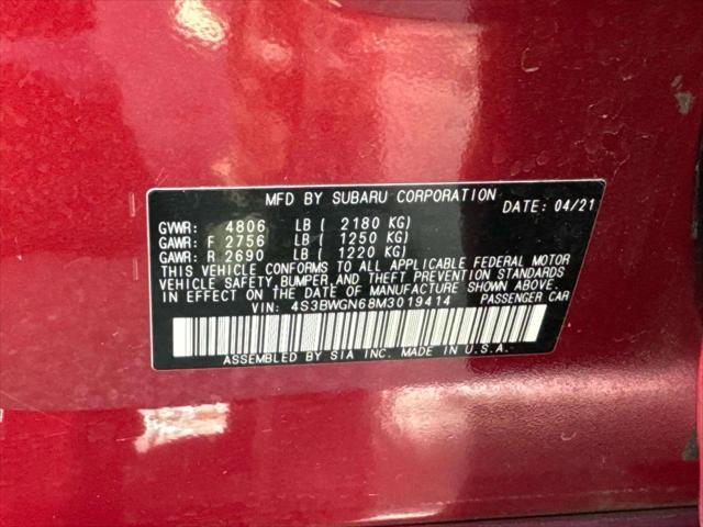 used 2021 Subaru Legacy car, priced at $20,995