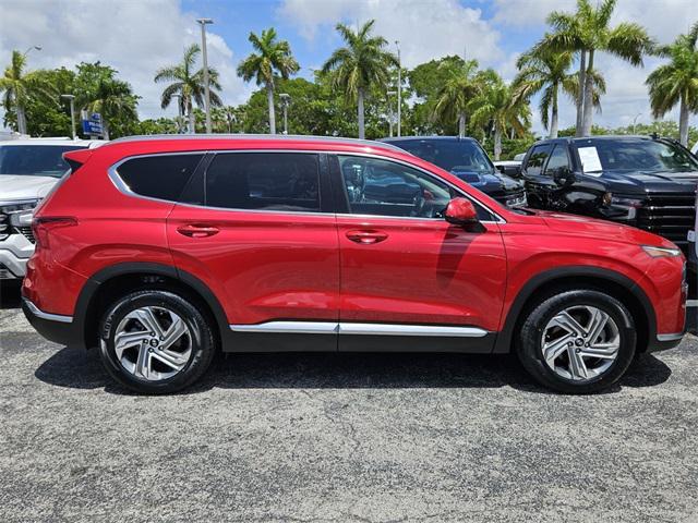 used 2021 Hyundai Santa Fe car, priced at $18,990