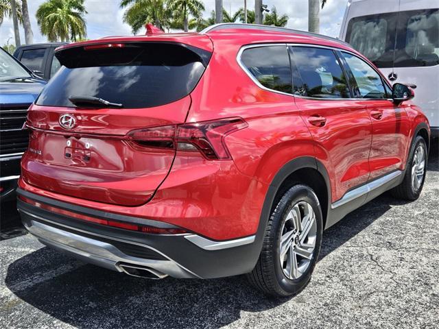 used 2021 Hyundai Santa Fe car, priced at $18,990