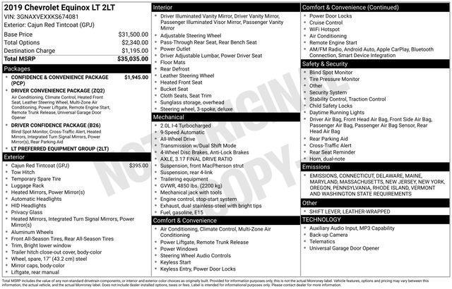 used 2019 Chevrolet Equinox car, priced at $16,991