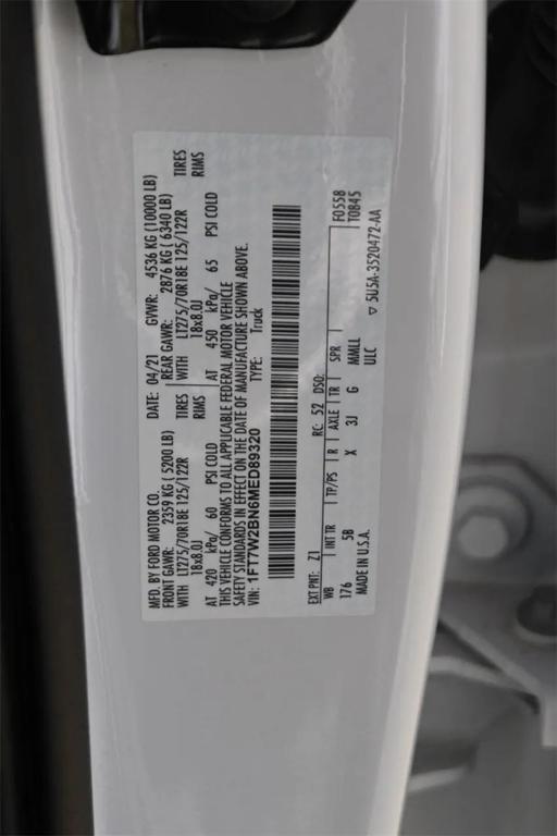 used 2021 Ford F-250 car, priced at $58,097
