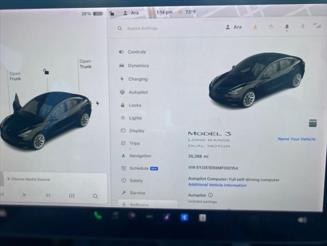 used 2021 Tesla Model 3 car, priced at $25,149