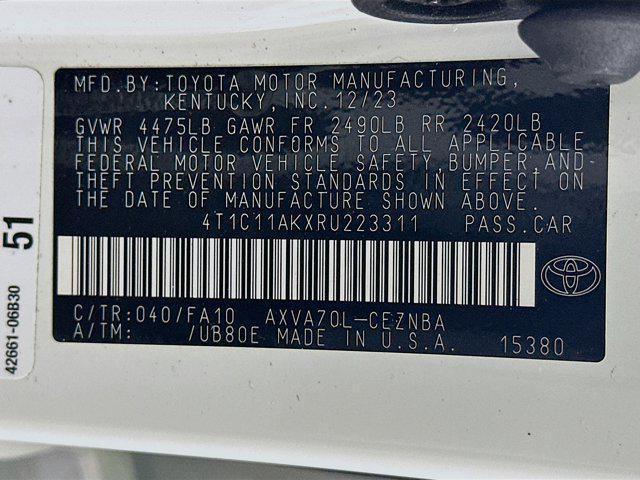 used 2024 Toyota Camry car, priced at $23,197