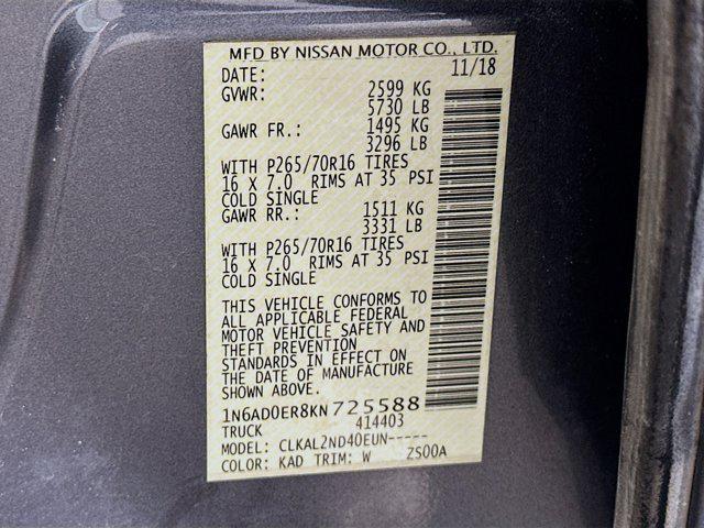 used 2019 Nissan Frontier car, priced at $18,997