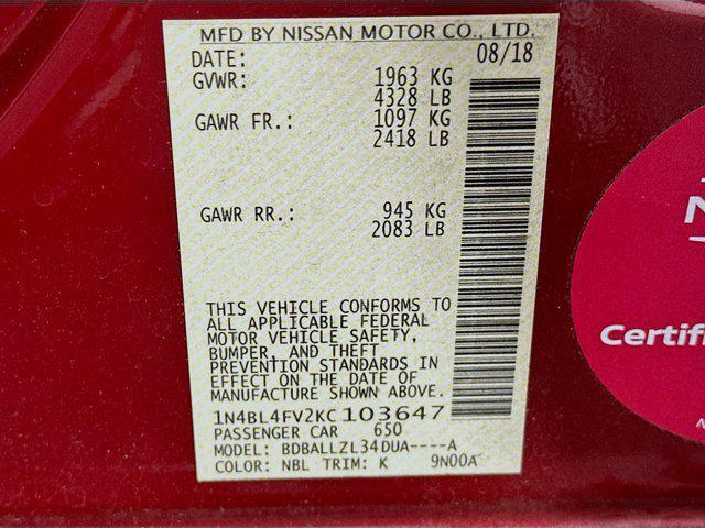 used 2019 Nissan Altima car, priced at $16,997