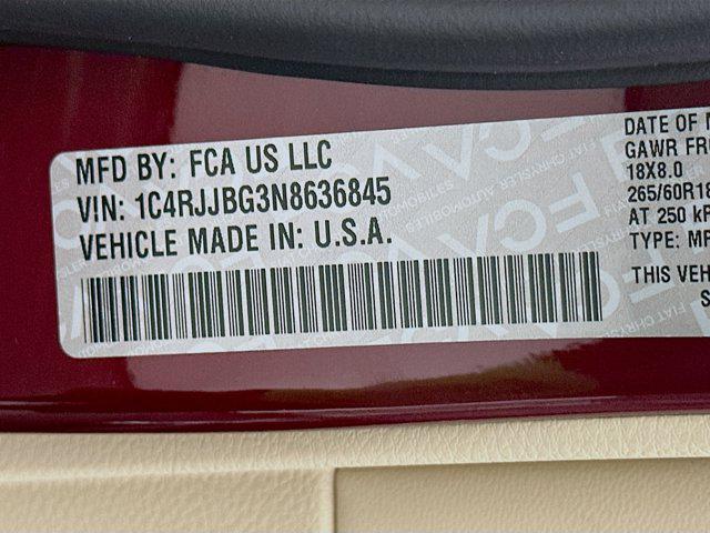 used 2022 Jeep Grand Cherokee L car, priced at $26,997