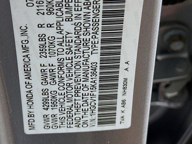 used 2019 Honda Accord car, priced at $20,697
