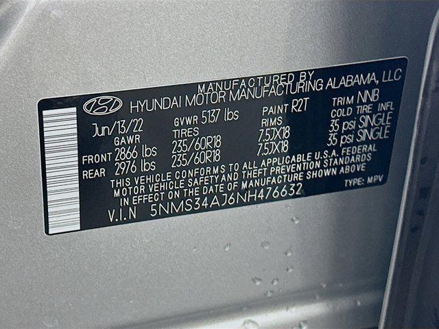used 2022 Hyundai Santa Fe car, priced at $23,897