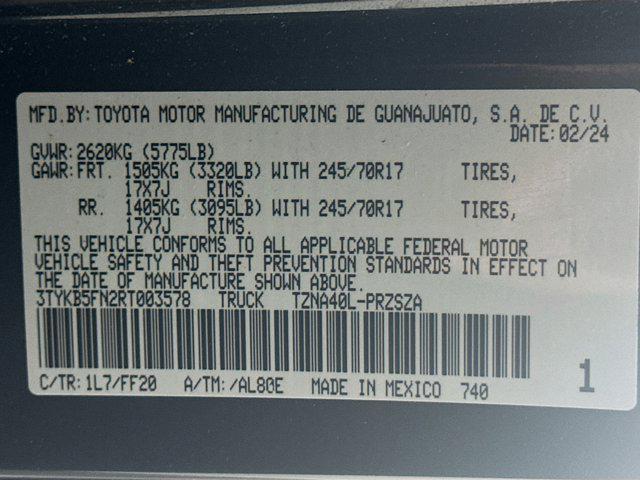 used 2024 Toyota Tacoma car, priced at $32,497