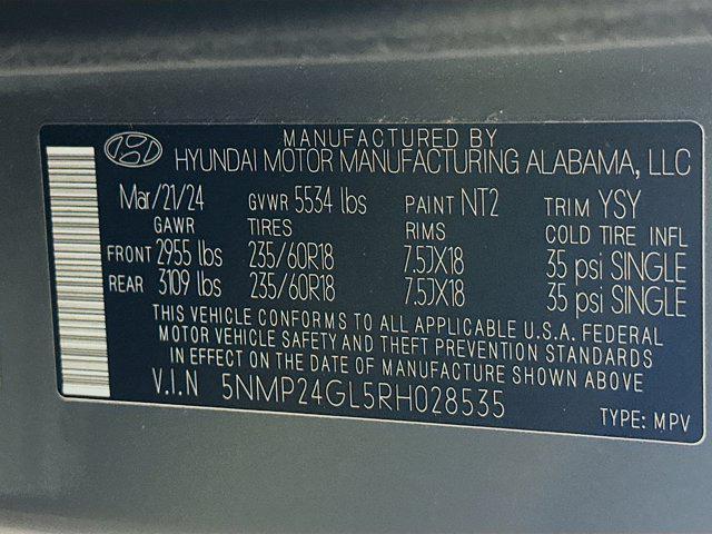 used 2024 Hyundai Santa Fe car, priced at $28,397