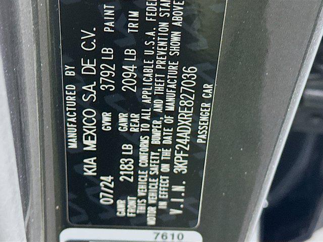 used 2024 Kia Forte car, priced at $17,997
