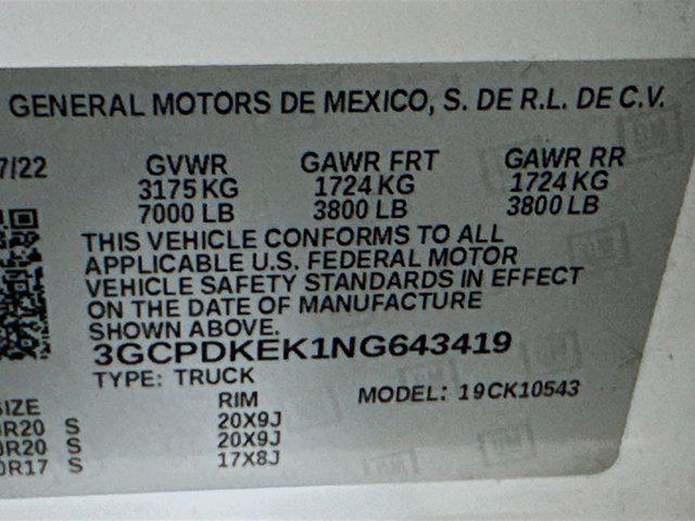 used 2022 Chevrolet Silverado 1500 car, priced at $31,987