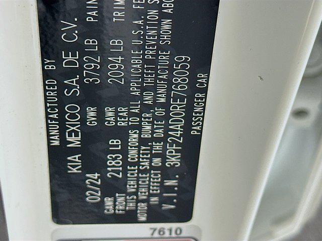 used 2024 Kia Forte car, priced at $16,897