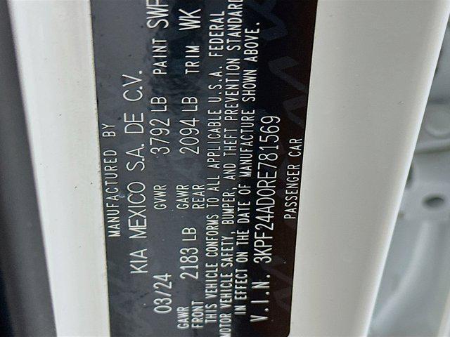 used 2024 Kia Forte car, priced at $15,187