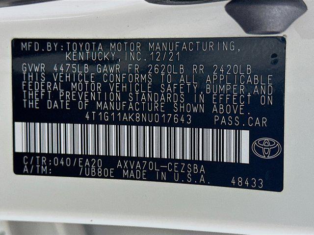 used 2022 Toyota Camry car, priced at $24,797