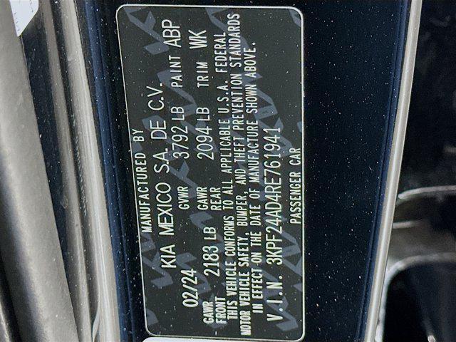used 2024 Kia Forte car, priced at $16,487