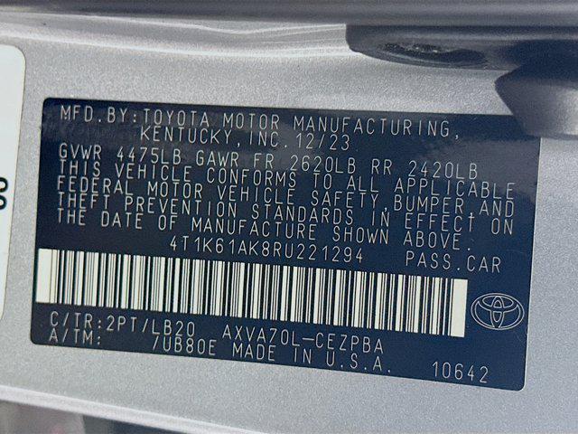 used 2024 Toyota Camry car, priced at $30,697