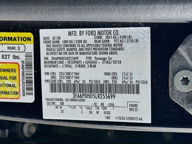 used 2020 Ford Fusion car, priced at $14,889