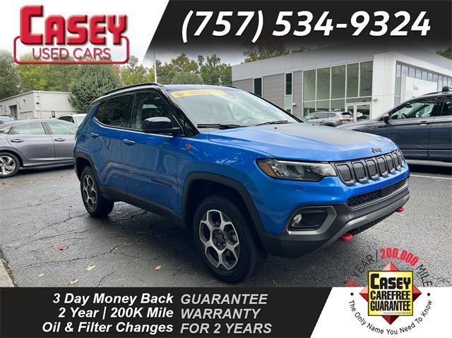 used 2022 Jeep Compass car, priced at $23,400