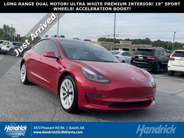 used 2021 Tesla Model 3 car, priced at $27,986