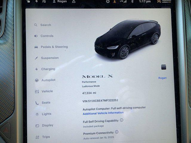 used 2021 Tesla Model X car, priced at $54,986