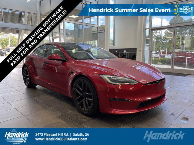 used 2021 Tesla Model S car, priced at $55,989