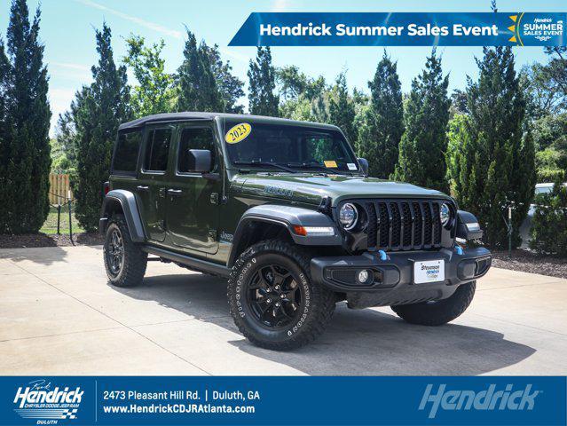 used 2023 Jeep Wrangler 4xe car, priced at $34,956