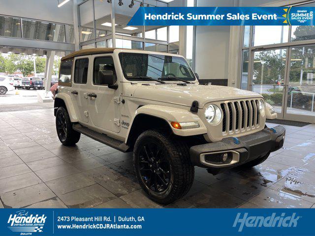 used 2022 Jeep Wrangler Unlimited 4xe car, priced at $35,687
