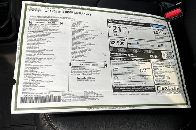 new 2025 Jeep Wrangler car, priced at $50,609