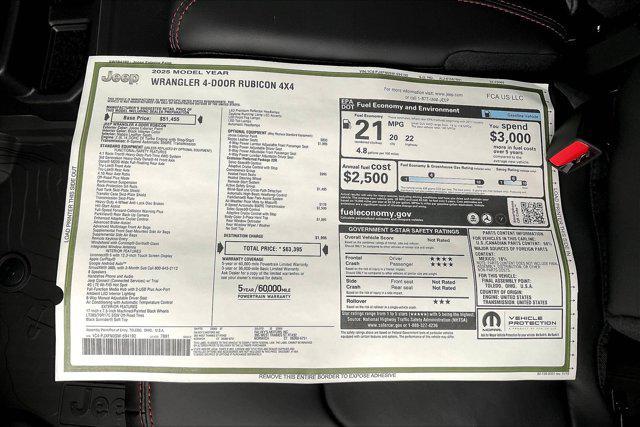 new 2025 Jeep Wrangler car, priced at $57,978