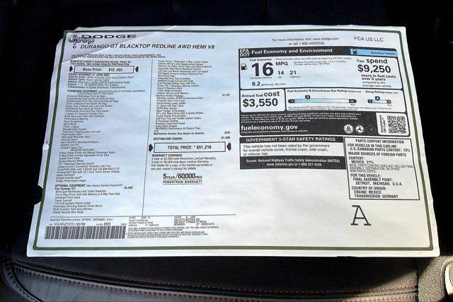 new 2026 Dodge Durango car, priced at $48,399