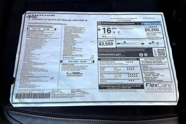 new 2026 Dodge Durango car, priced at $49,352