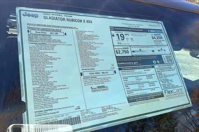 new 2025 Jeep Gladiator car, priced at $54,654