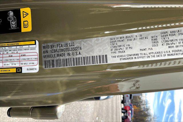 new 2025 Jeep Gladiator car, priced at $54,654