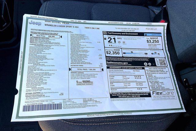 new 2026 Jeep Wrangler car, priced at $49,667