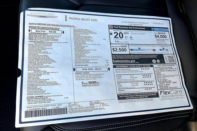 new 2026 Chrysler Pacifica car, priced at $50,263