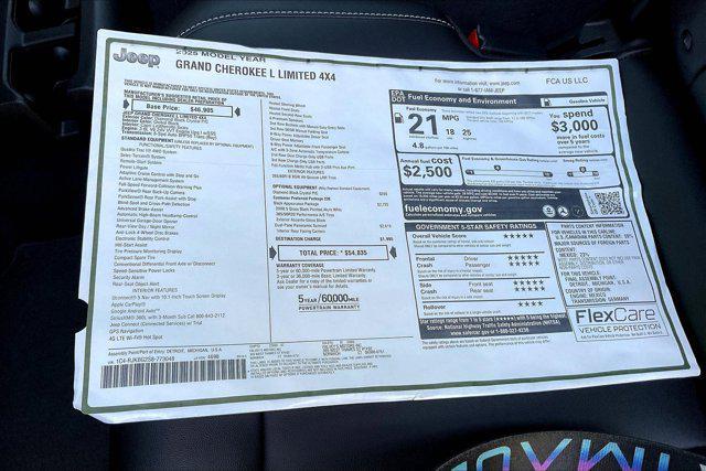 new 2025 Jeep Grand Cherokee L car, priced at $49,549