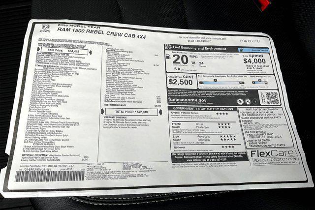 new 2026 Ram 1500 car, priced at $63,590