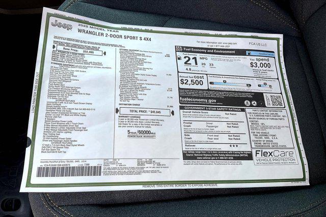 new 2025 Jeep Wrangler car, priced at $40,183