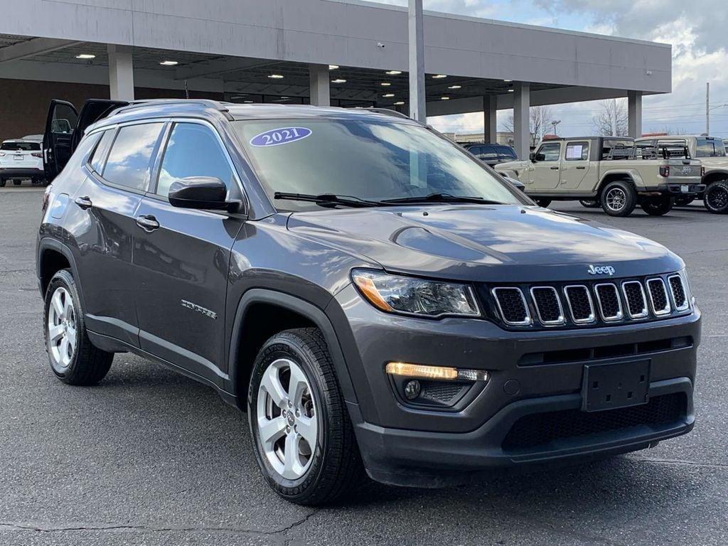 used 2021 Jeep Compass car, priced at $18,400